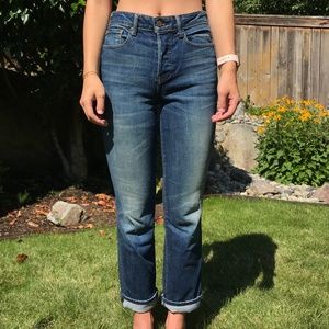 Aritzia/The Castings Blue Straight Leg Jeans